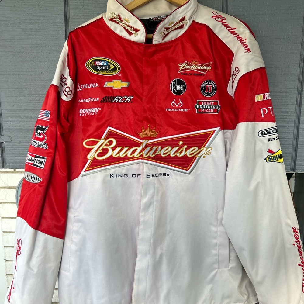 Retro NASCAR Jacket Chase Authentics Budweiser XXL Kevin Harvick Sprint Cup NWT